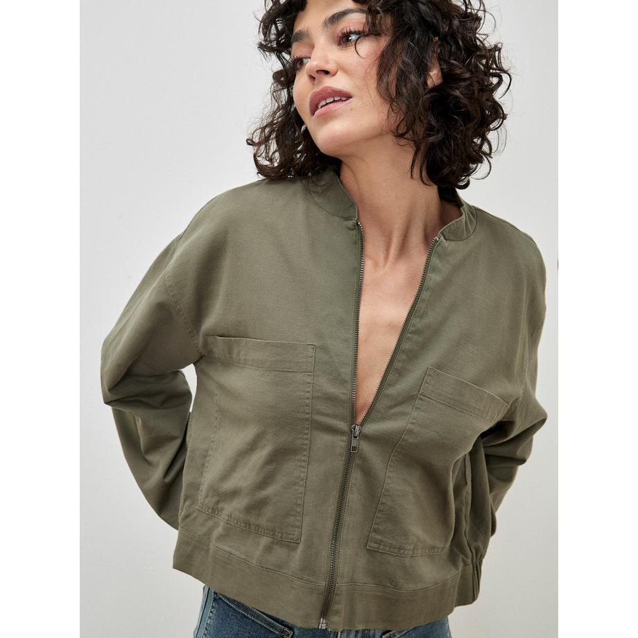 Leichte Bomberjacke aus Denim