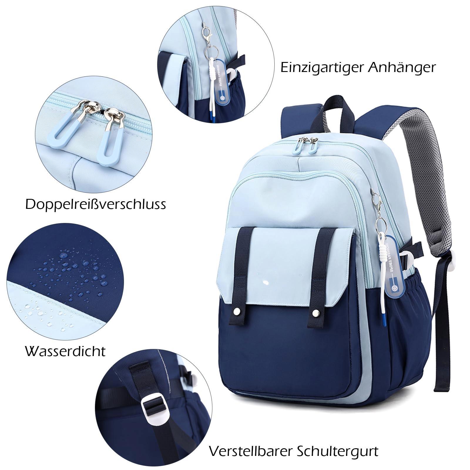 Kinder-Schulrucksack Für Teenager-Mädchen – Leicht, Geräumig, Mit Laptop-Fach & Ergonomischem Design