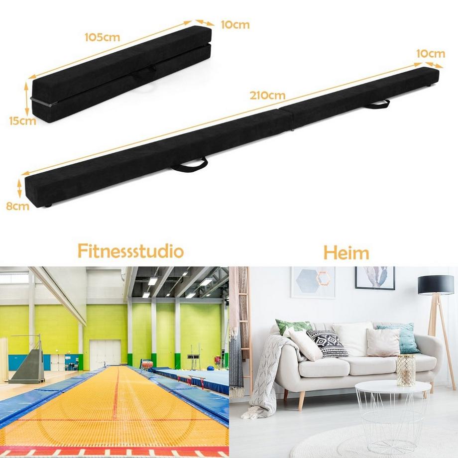 Northix  Trave di equilibrio per ginnastica, pieghevole 