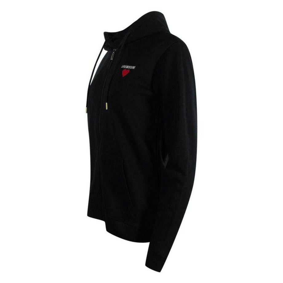 LOVE MOSCHINO Sweat à Capuche Fermeture Éclair Intégrale avec Imprimé Logo  