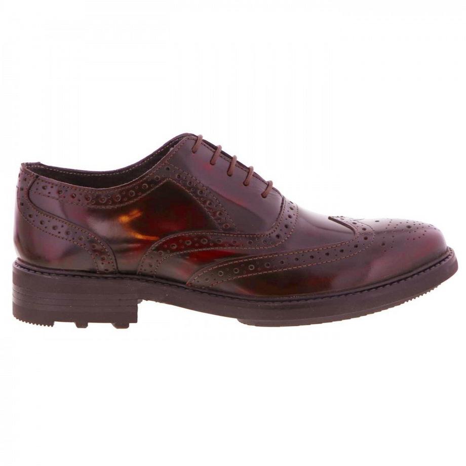 Roamers Scarpe stringate in pelle con motivo brogue  