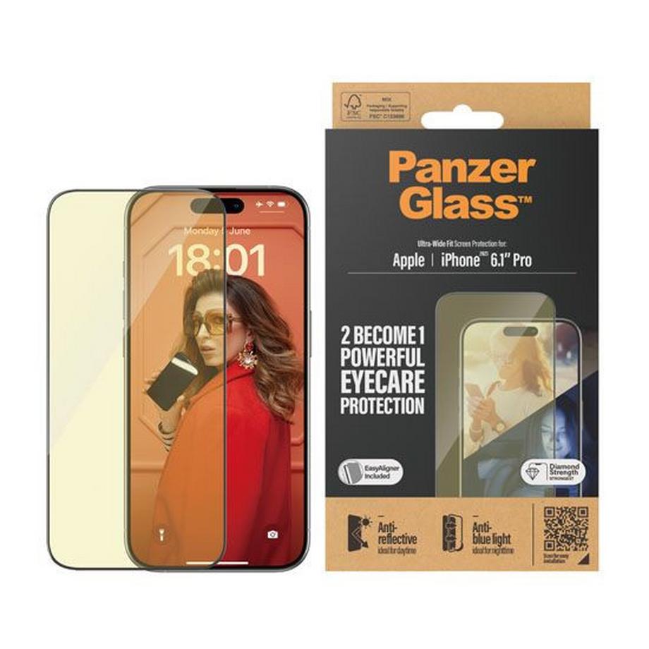 PanzerGlass  Protection d'écran pour iPhone 15 Pro Ultra-Wide 