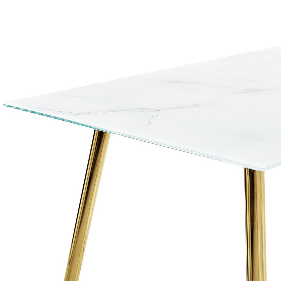 Beliani Esstisch aus Sicherheitsglas  MULGA  