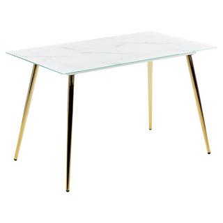 Beliani Tavolo da pranzo en Vetro temperato Glamour MULGA  