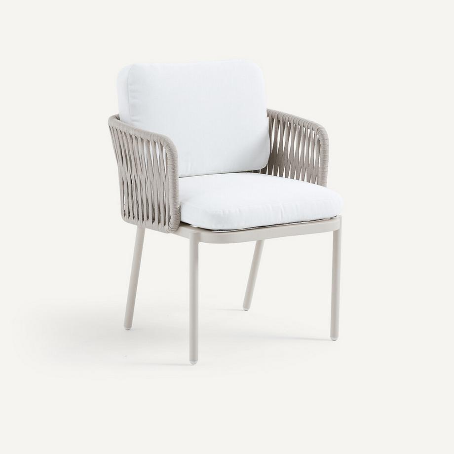 Fauteuil de table en sangles tressées
