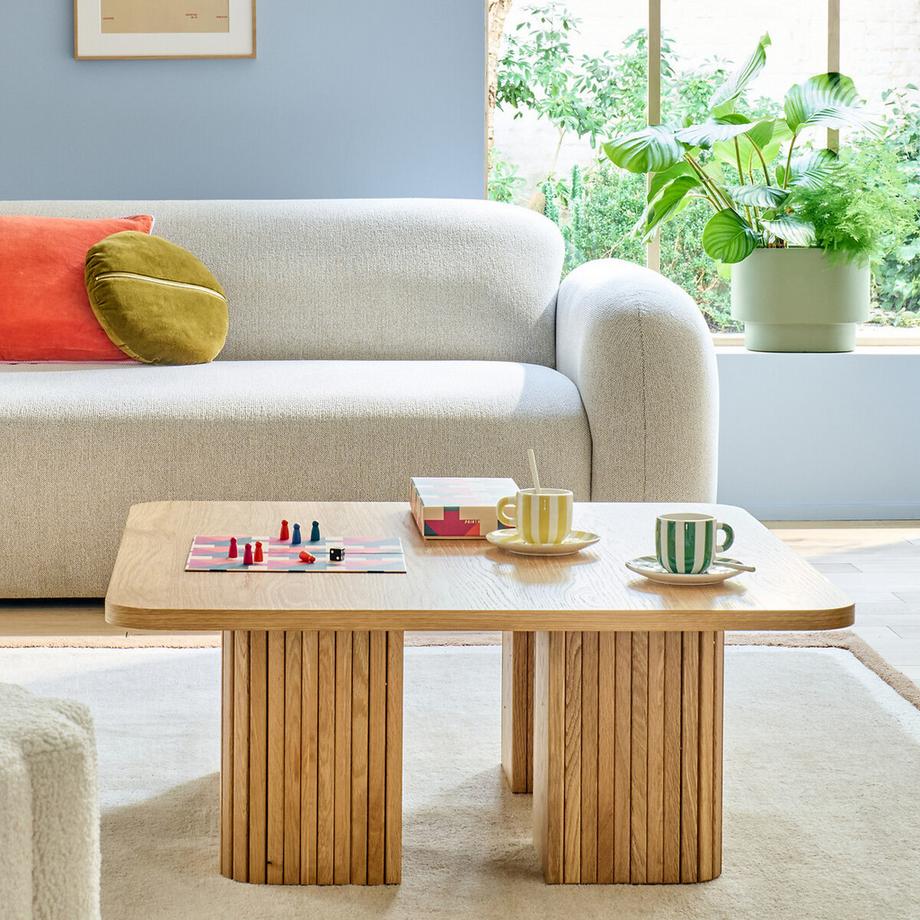 La Redoute Intérieurs Table basse en plaqué chêne  