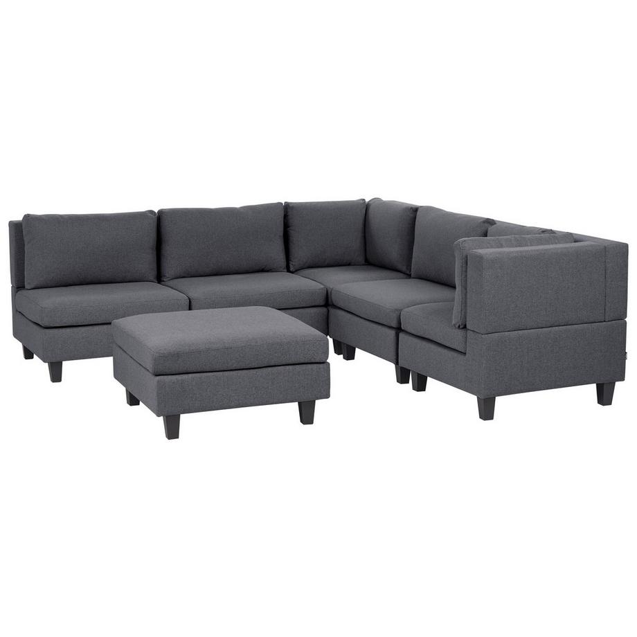 Ecksofa mit Ottomane aus Stoff  UNSTAD