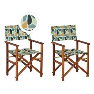 Beliani Lot de 2 chaises en Polyester Moderne CINE  