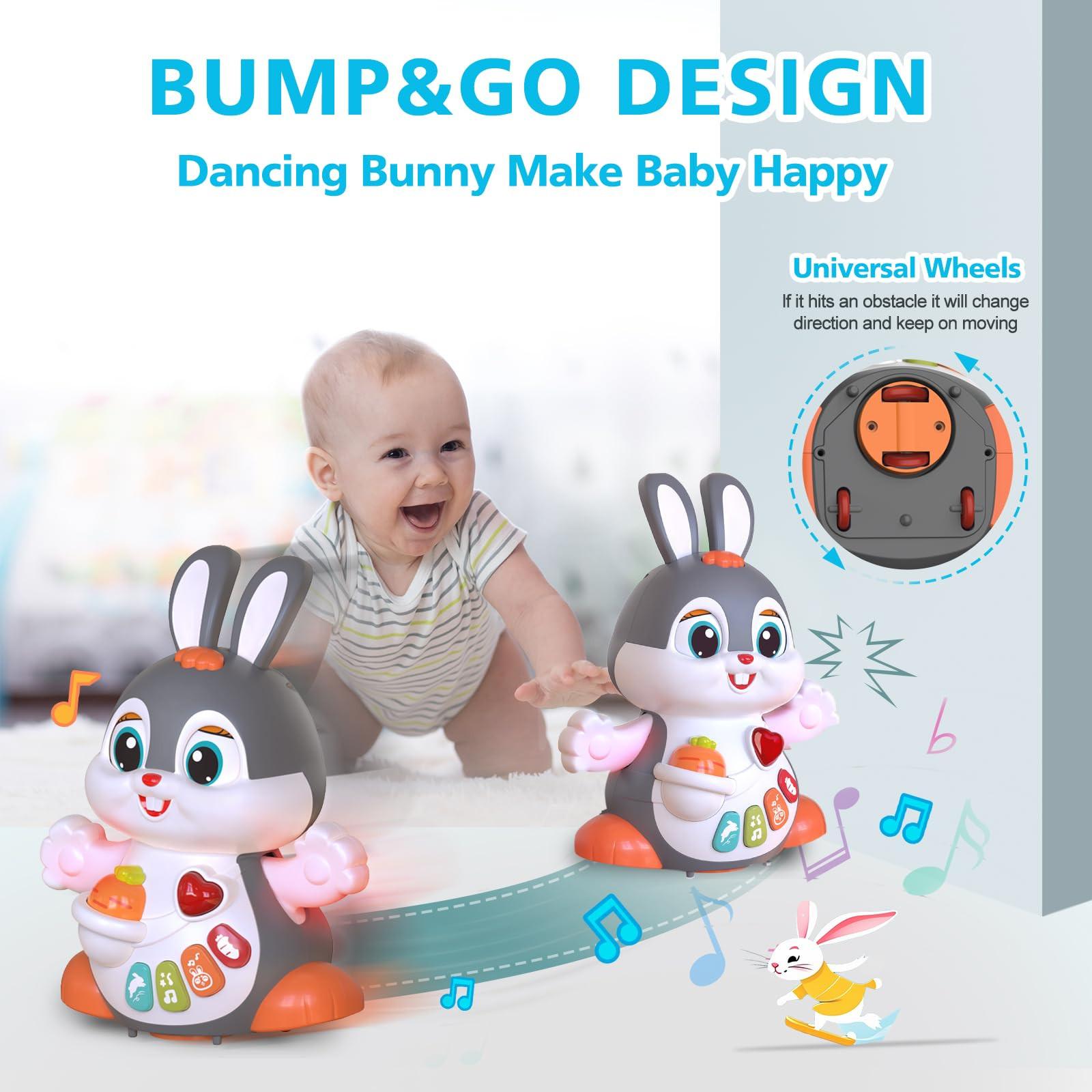 Activity-board  Baby-Musikspielzeug,Krabbelspielzeug Babyspielzeug,Bunny Spielzeug Interaktives Lernspielzeug mit Musik 