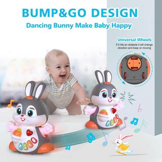 Activity-board  Baby-Musikspielzeug,Krabbelspielzeug Babyspielzeug,Bunny Spielzeug Interaktives Lernspielzeug mit Musik 