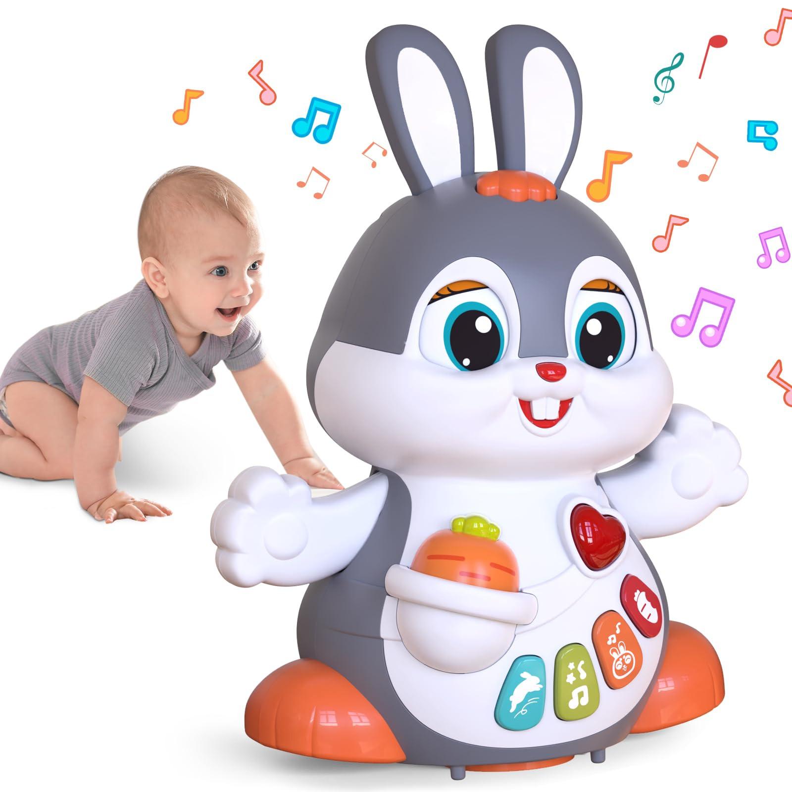 Activity-board  Baby-Musikspielzeug,Krabbelspielzeug Babyspielzeug,Bunny Spielzeug Interaktives Lernspielzeug mit Musik 