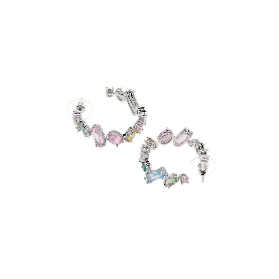 AVANT-GARDE PARIS  Boucles d'oreilles cercles multicolores fantaisistes 