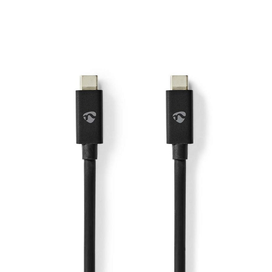 USB-Kabel | USB 4.0 Gen 2x2 | USB-C™-Stecker | USB-C™-Stecker | 240 W | 8K bei 60 Hz | 20 Gbit/s | Vernickelt | Etikett