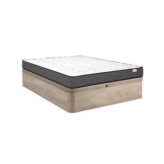 Ysmée Komplett-Set - 160 x 200 cm - Bettgestell + Taschenfederkernmatratze - Stärke 20 cm - Holzfarben hell - AMBRACIE von YSMÉE  