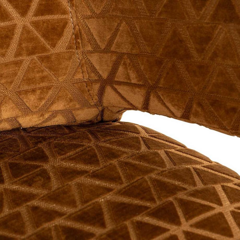 mutoni Thekenstuhl Indigo gold triangle  