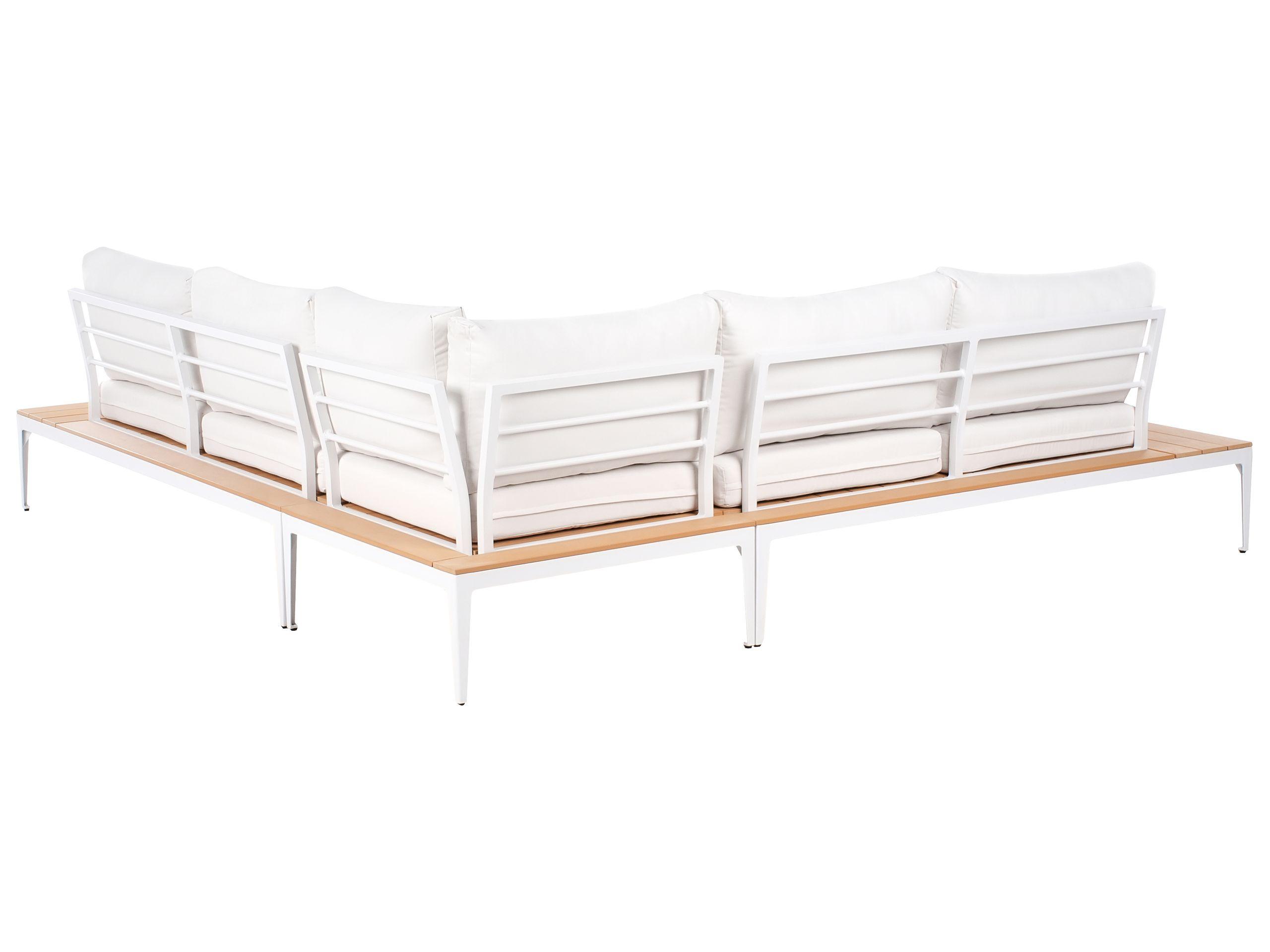 Beliani Salotto da giardino en Legno plastico Moderno POSITANO  