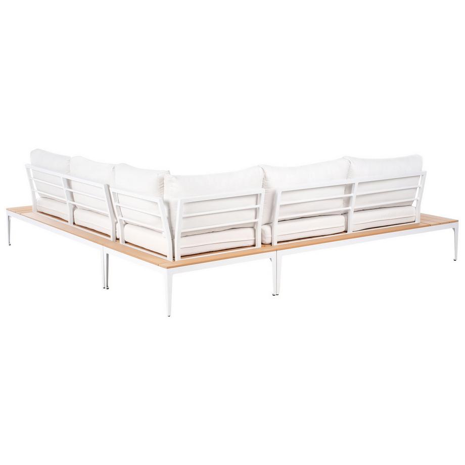 Beliani Set lounge pour jardin en Bois synthétique Moderne POSITANO  