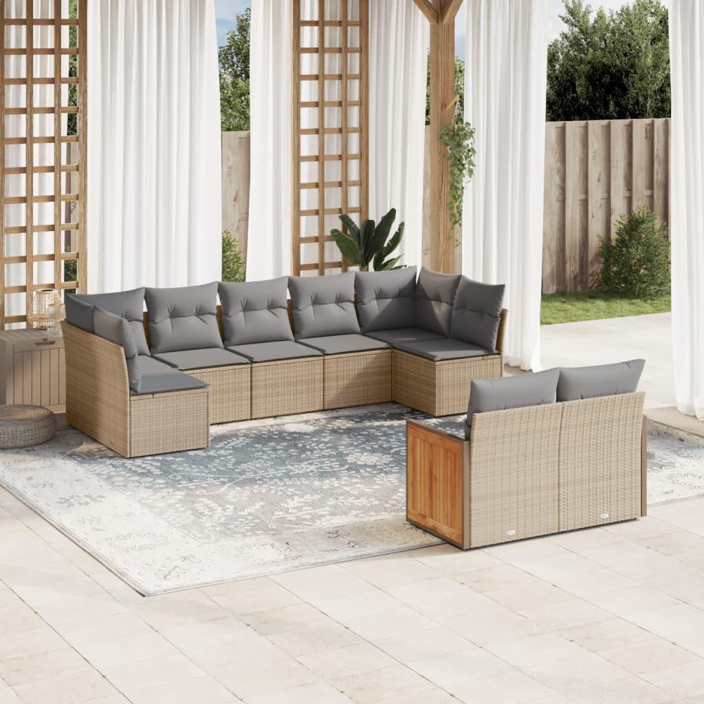 VidaXL Garten sofagarnitur poly-rattan  