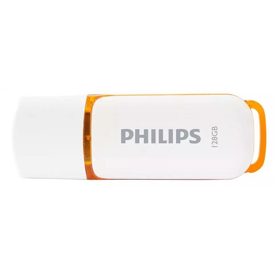 PHILIPS  USB 2.0-Stick Philips FM12FD75B00 Snow Edition 128 GB Weiß und Orange 