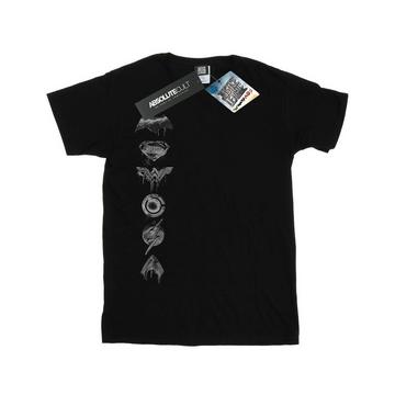 Tshirt JUSTICE LEAGUE MOVIE SPRAYED EMBLEMS