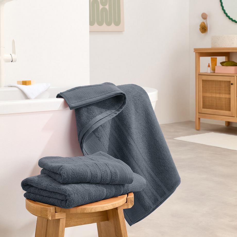 La Redoute Intérieurs Lot de 2 serviettes éponge 600 g/m2  