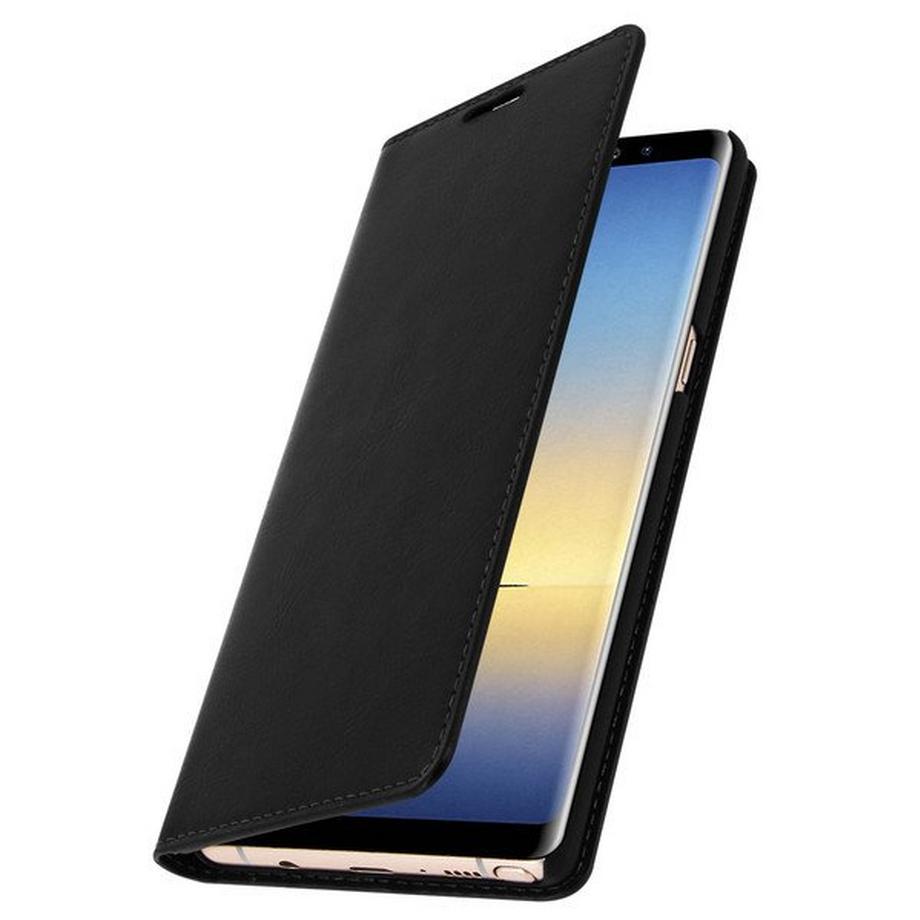 Avizar  Cover Echtleder Galaxy Note 8 Schwarz 