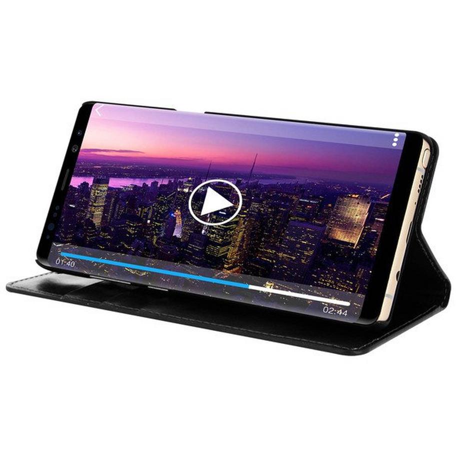 Avizar  Cover Echtleder Galaxy Note 8 Schwarz 