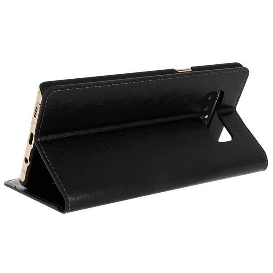 Avizar  Cover Echtleder Galaxy Note 8 Schwarz 