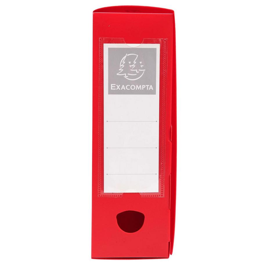 Exacompta Boite de classement à pression Dos 80mm polypropylène 7/10e Opaque - A4 - x 10  