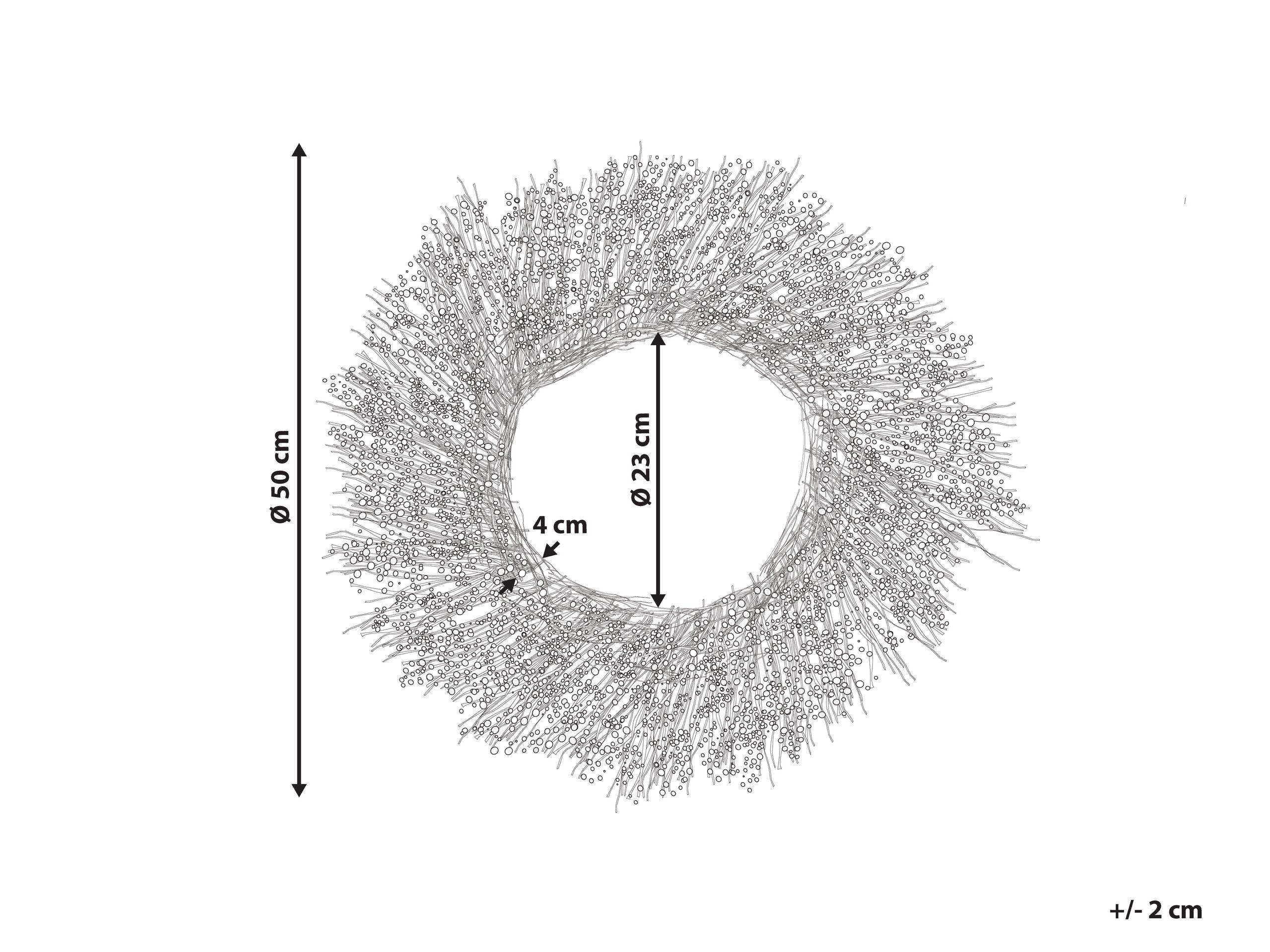 Beliani Couronne décorative en Matière synthétique Traditionnel GALLETAS  