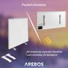 Arebos Chauffage infrarouge chauffage mural radiateur de chauffage thermostat mince WIFI 700W  