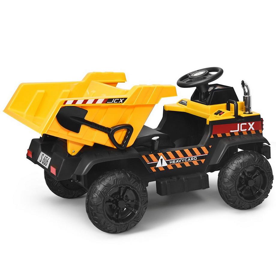 Northio  12V Kinder Traktor mit elektrischen Heckschaufel & Fernbedienung & Lichtern+Musik+Radio für Kinder ab 3 jahre 