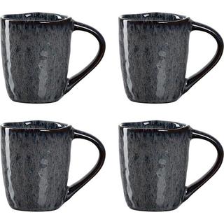 LEONARDO Tasse Matera 90ml Anthrazit 4tlg 4 Stück, HxD: 6x7cm, Vol: 90ml, Keramik  