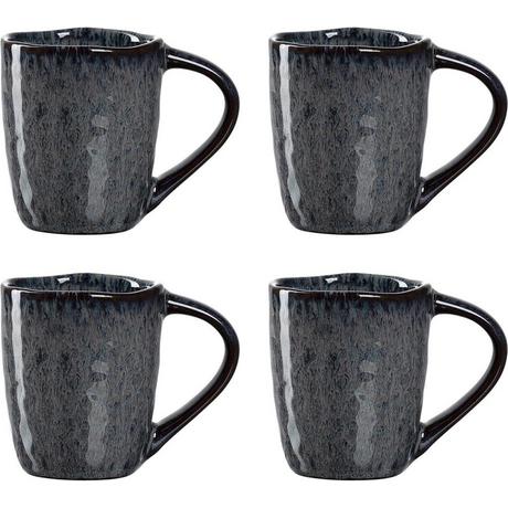LEONARDO Tasse Matera 90ml Anthrazit 4tlg 4 Stück, HxD: 6x7cm, Vol: 90ml, Keramik  
