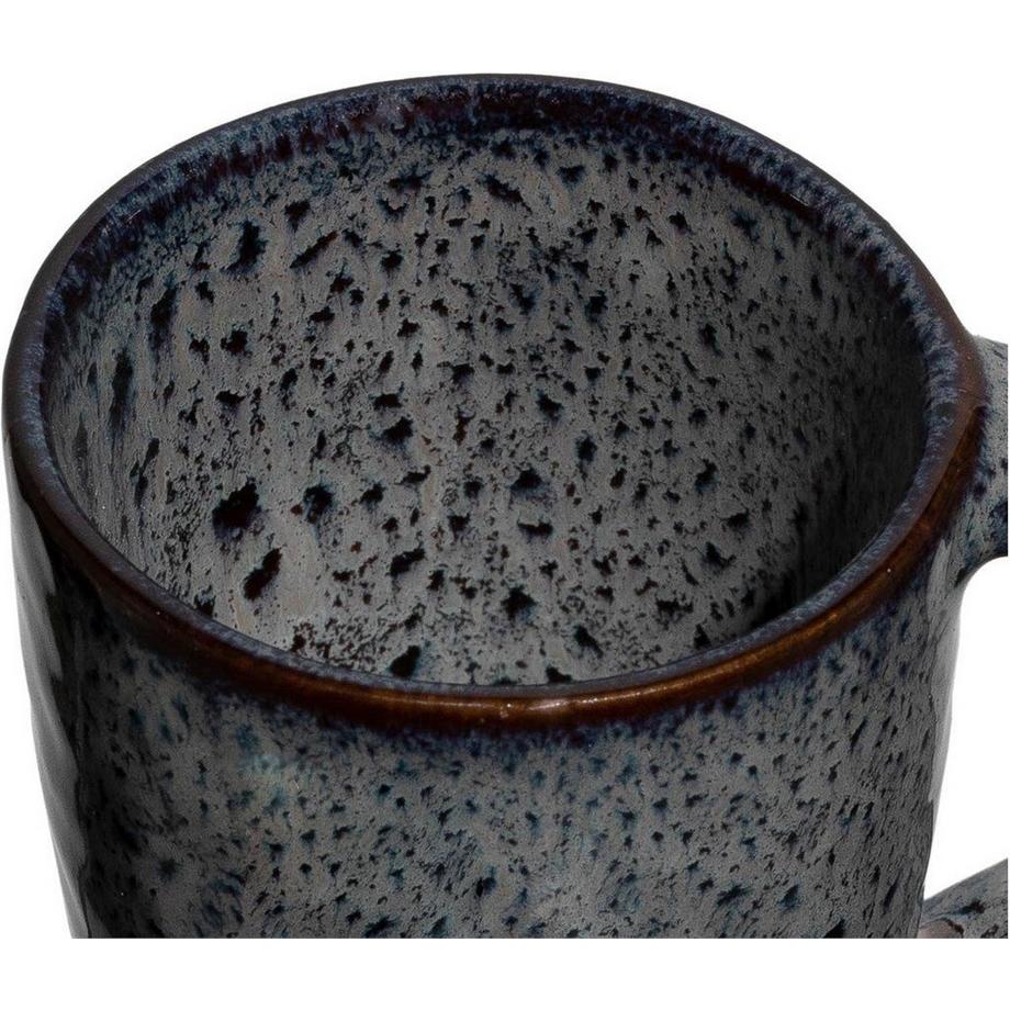 LEONARDO Espressotasse Matera 90 ml, 4 Stück, Anthrazit  