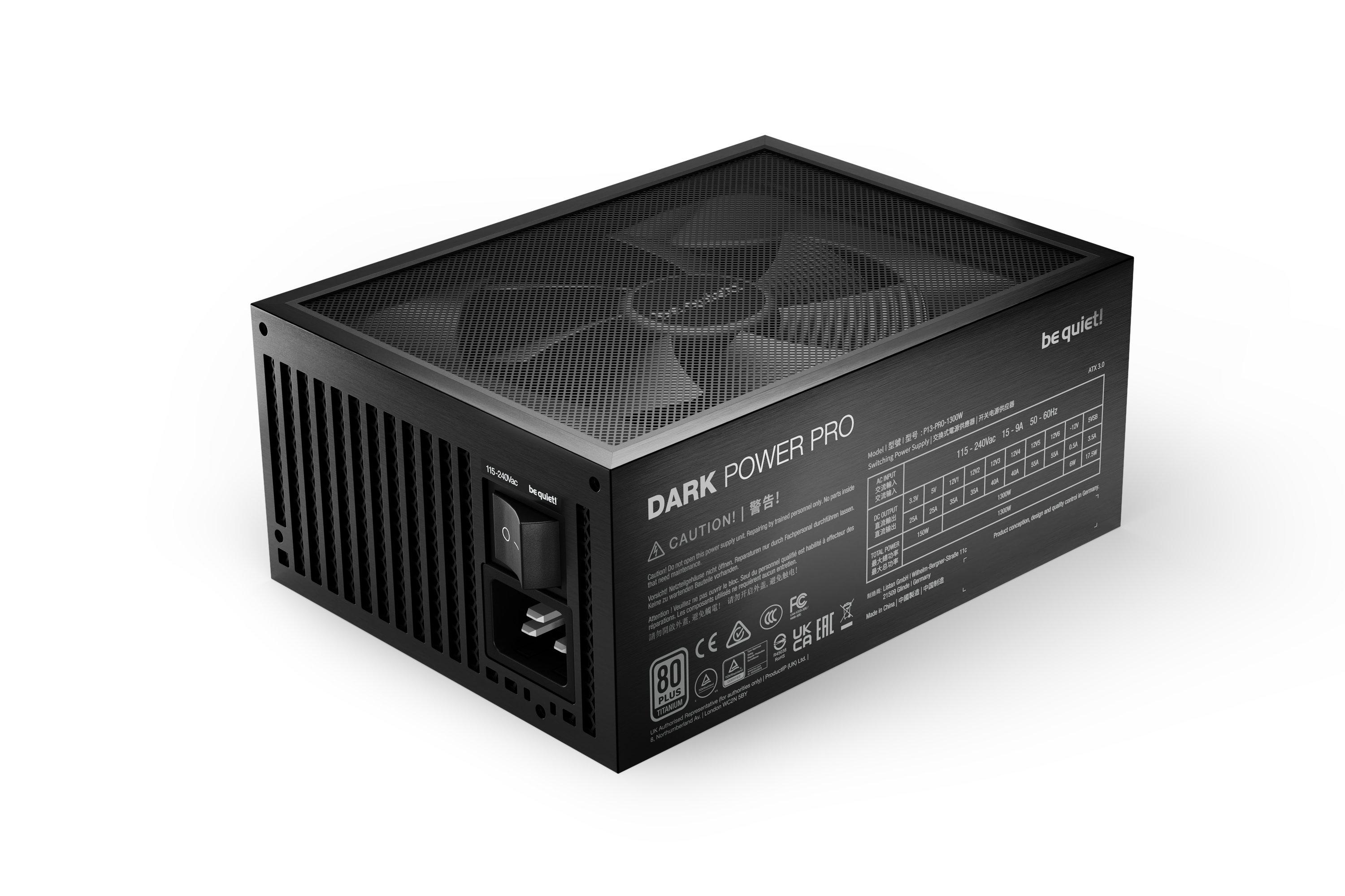 BE QUIET!  Dark Power Pro 13 | 1300W unité d'alimentation d'énergie 20+4 pin ATX ATX Noir 