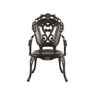 Beliani Gartentisch Set mit Schirm aus Aluminium Retro SAPRI  