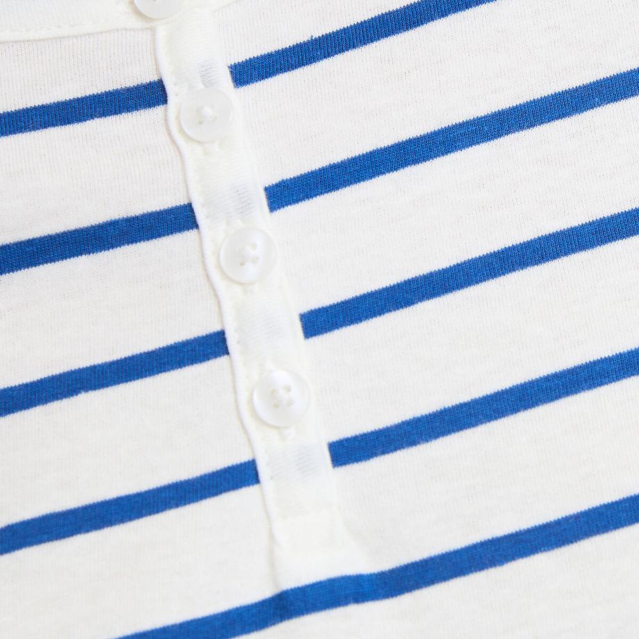 La Redoute Collections Gestreiftes Baumwolljersey Nachthemd  