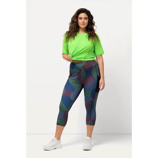 Ulla Popken Leggings Sportivi 3/4 Asciugatura Rapida Riciclati con Tasca  