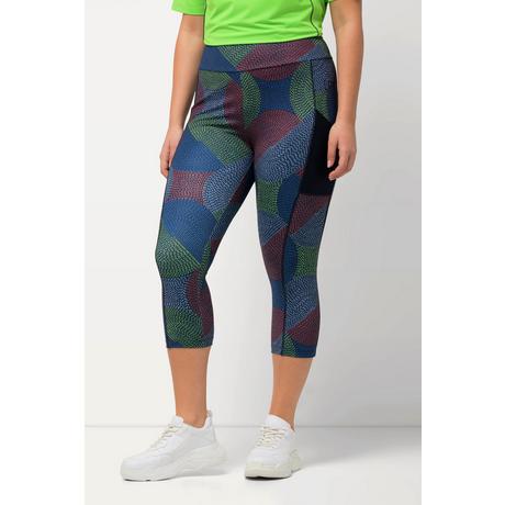 Ulla Popken Leggings Sportivi 3/4 Asciugatura Rapida Riciclati con Tasca  