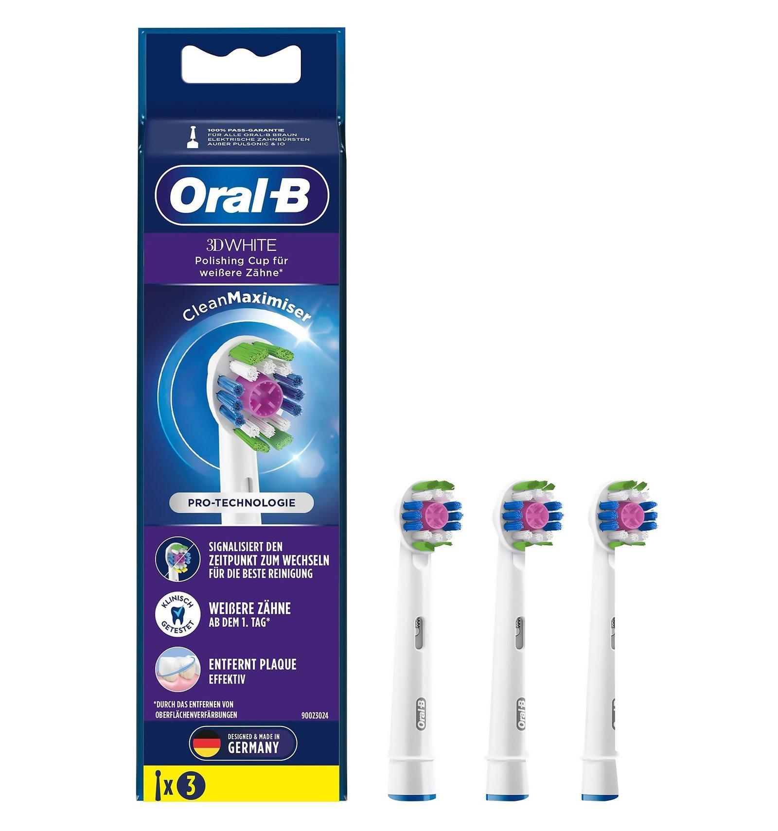 Oral-B Zahnbürstenköpfe Oral-B 3D CleanMaximiser Weiss  