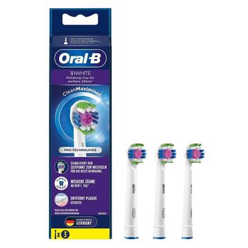 Pack de 3 brossettes Oral B 3D White Blanc