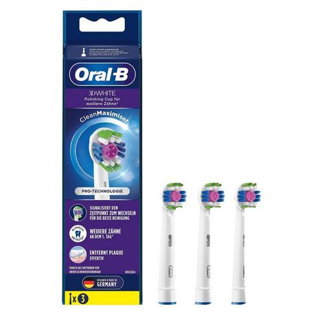 Oral-B Zahnbürstenköpfe Oral-B 3D CleanMaximiser Weiss  