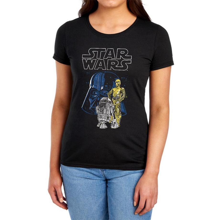 STAR WARS Maglietta Vader And Droids  