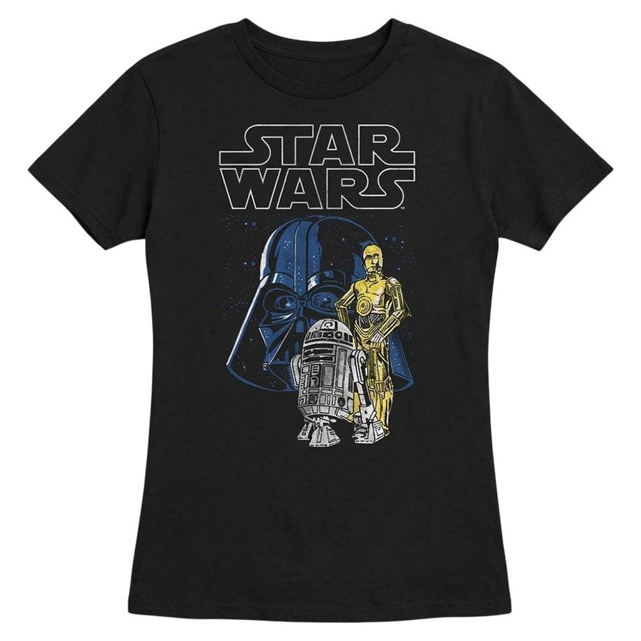 Vader And Droids Maglietta Aderente Cotone Pettinato Ringspun