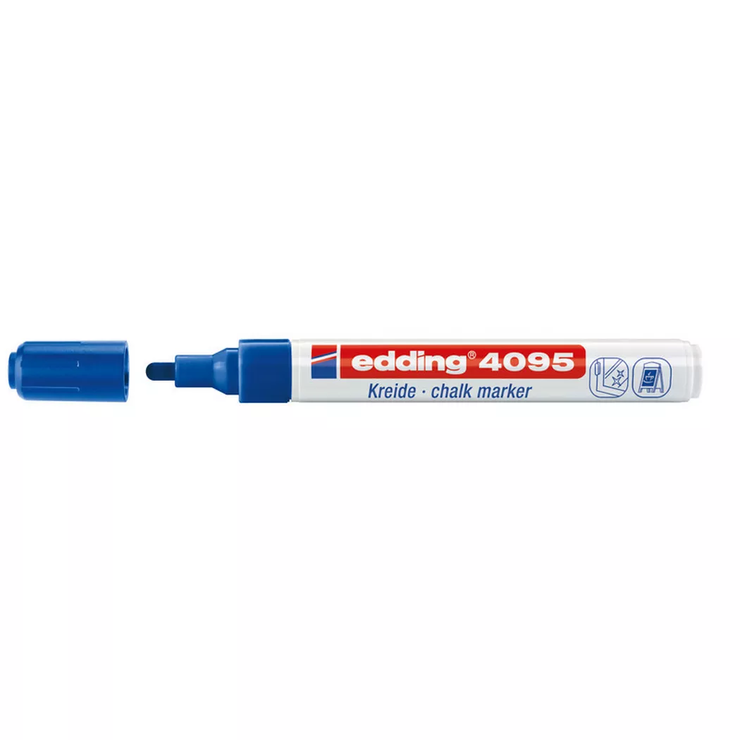 edding 4095 Chalk Marker Blue 4-4095003