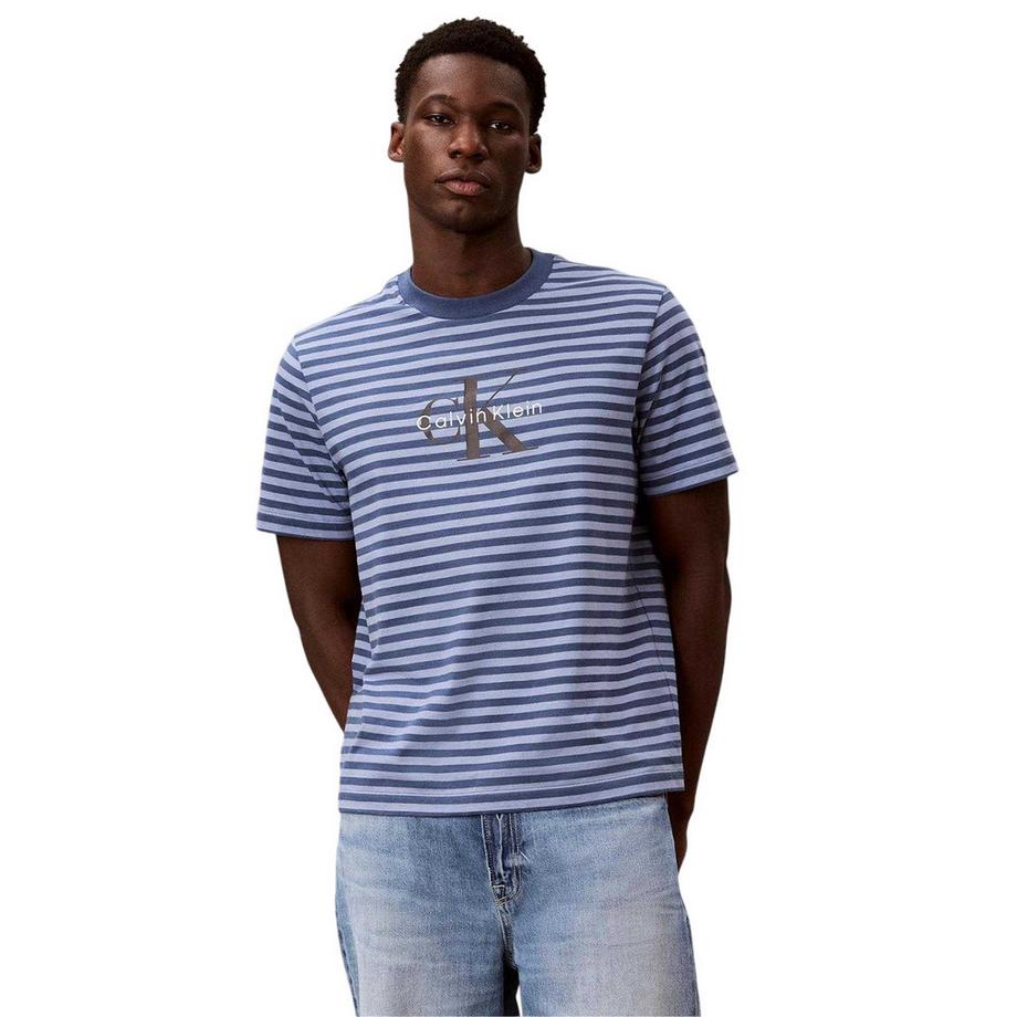 Calvin Klein  Jeans Maglietta Strisce A Coste 
