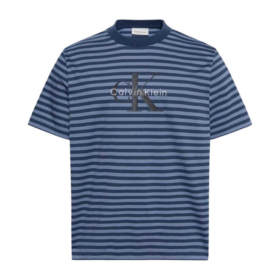 Jeans Maglietta Strisce A Coste