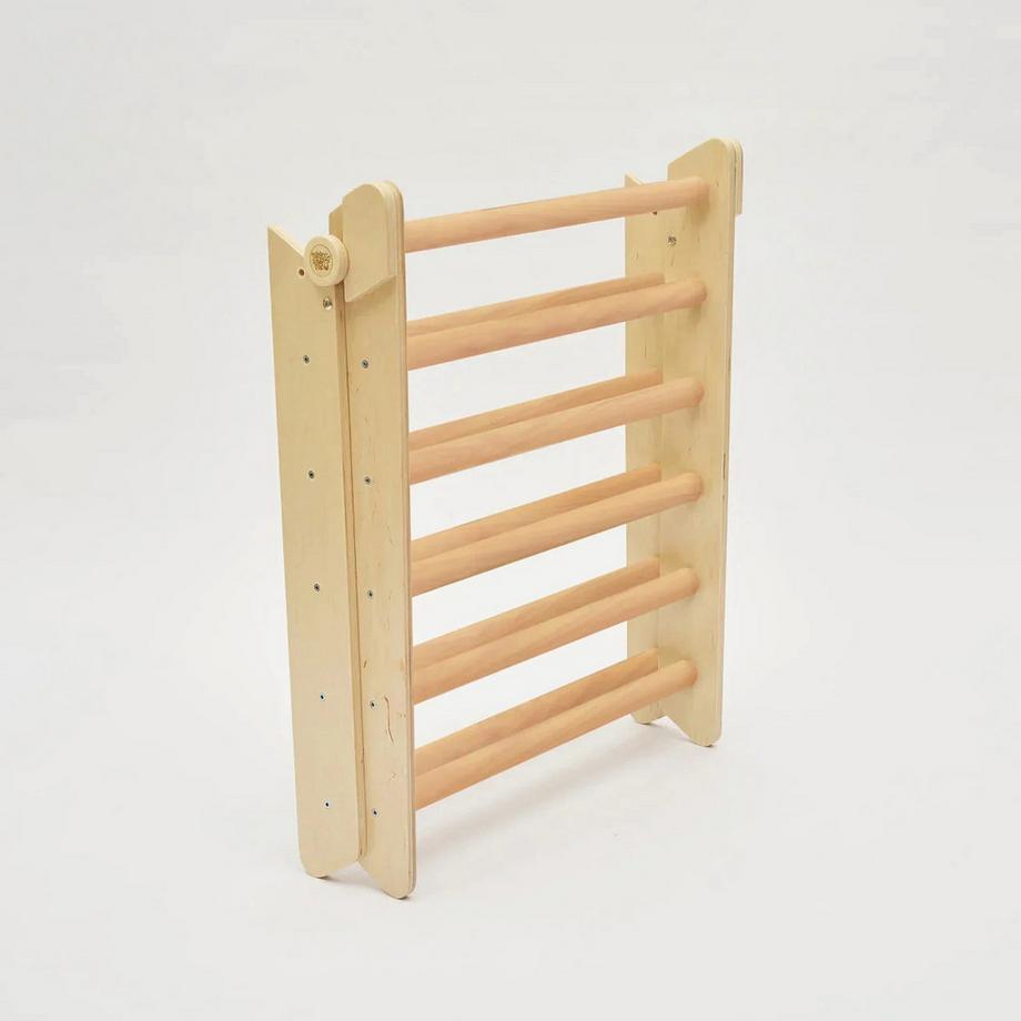 Montessori  Set - Pikler Dreieck mit Rutsche/Kletterleiter - beschichtungsfrei 
