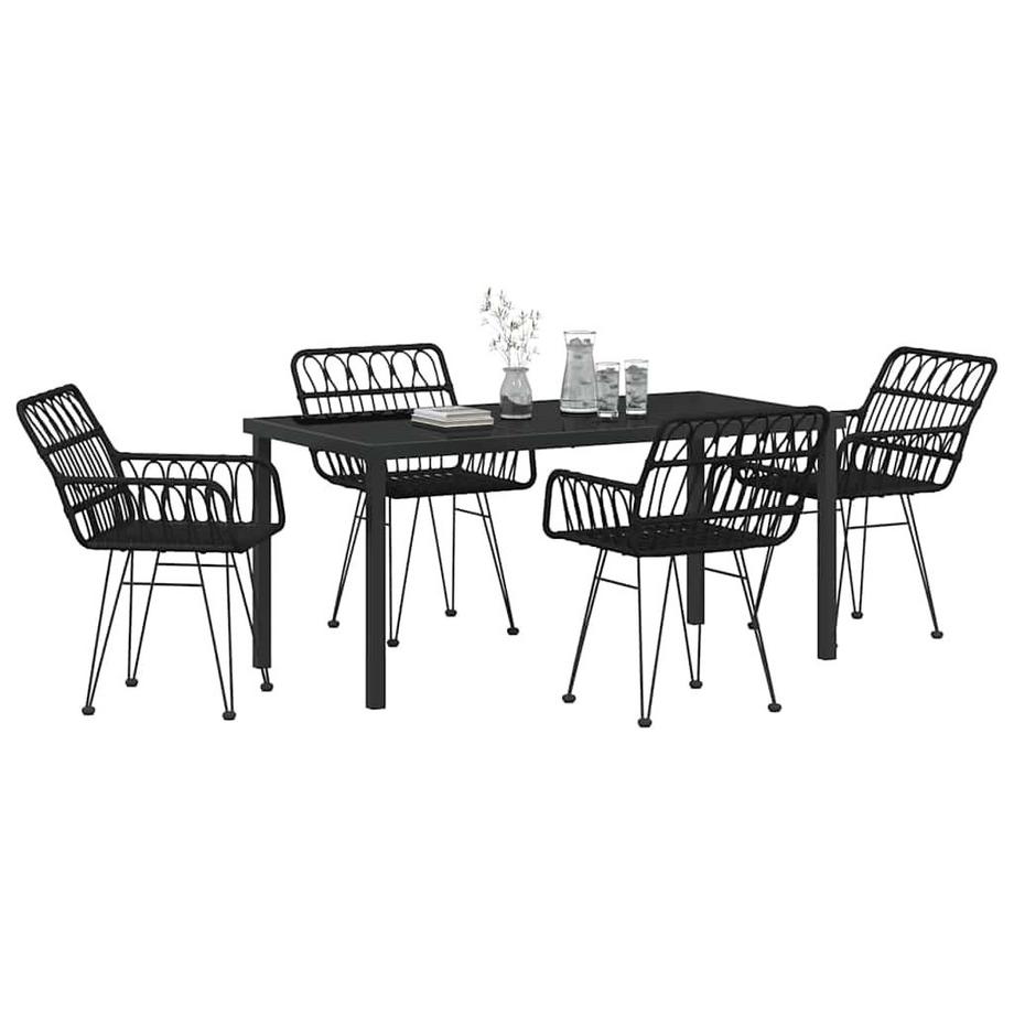 VidaXL Set de jardin poly rattan  